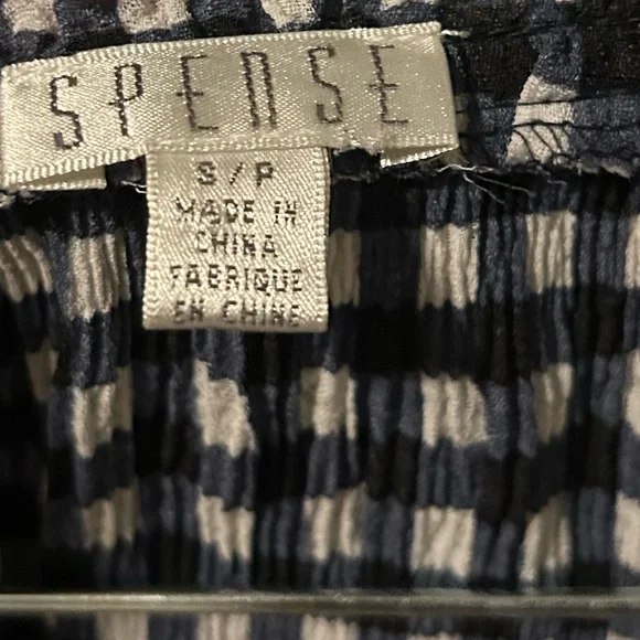 Blue & White Gingham Blouse - Picture 4 of 6